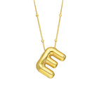 Ballon Initiaal & Letter Ketting – Gepersonaliseerd, Verguld Zilver Emiza Jewellery