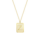 Ketting met initiaal / letter – Gepersonaliseerd, Sterling Zilver