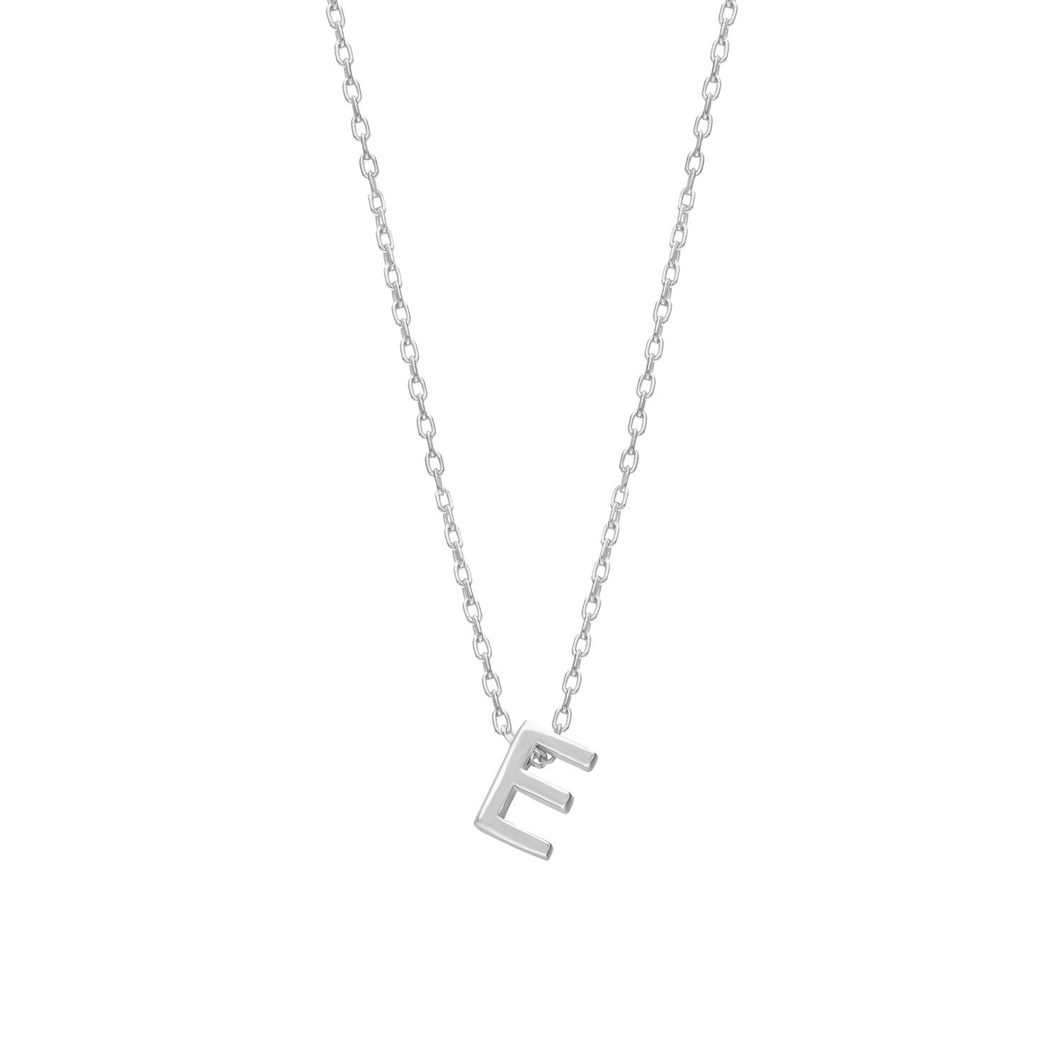 Minimal initiaal / letter ketting - Gepersonaliseerd, Sterling Zilver