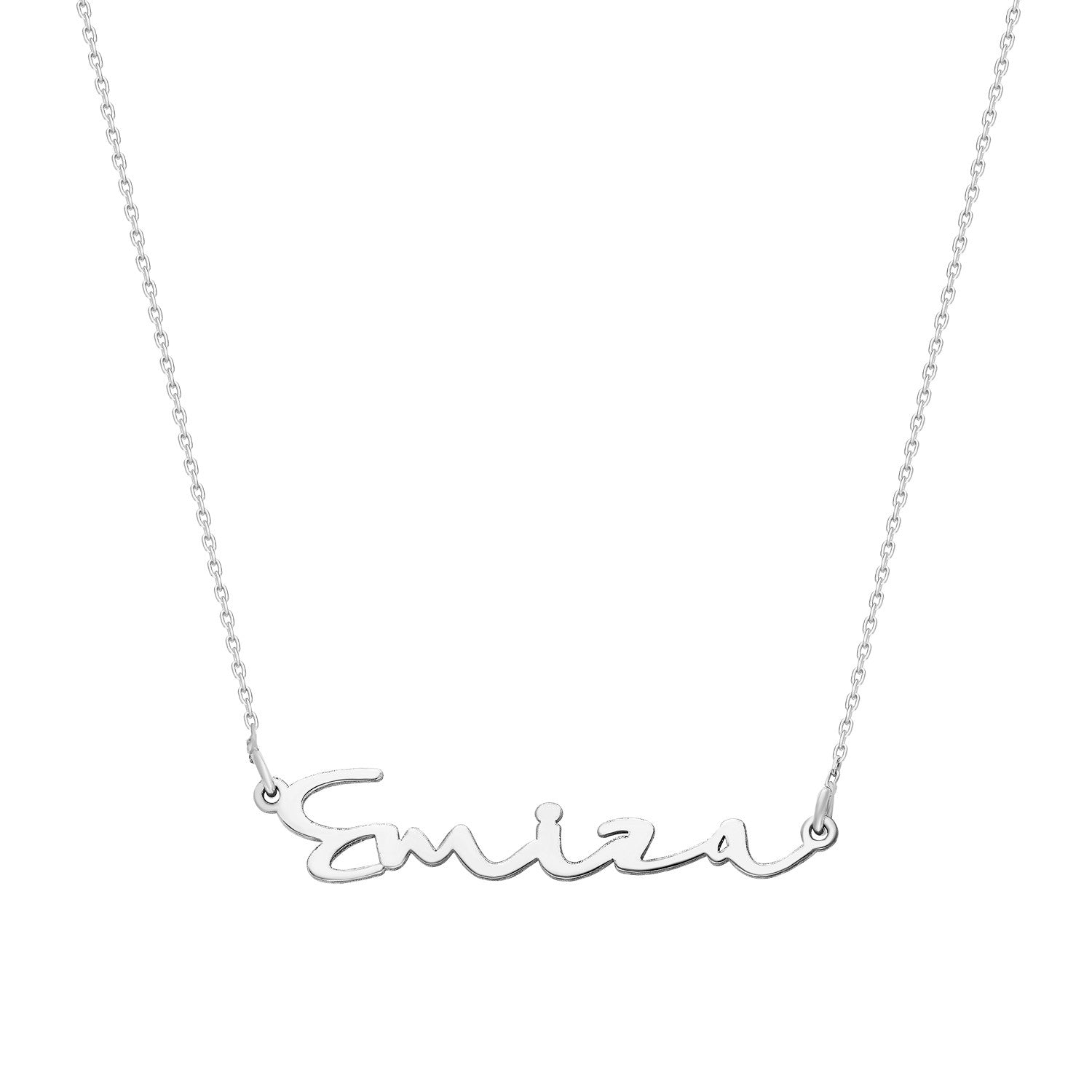 Naamketting handschrift horizontaal - emiza jewellery