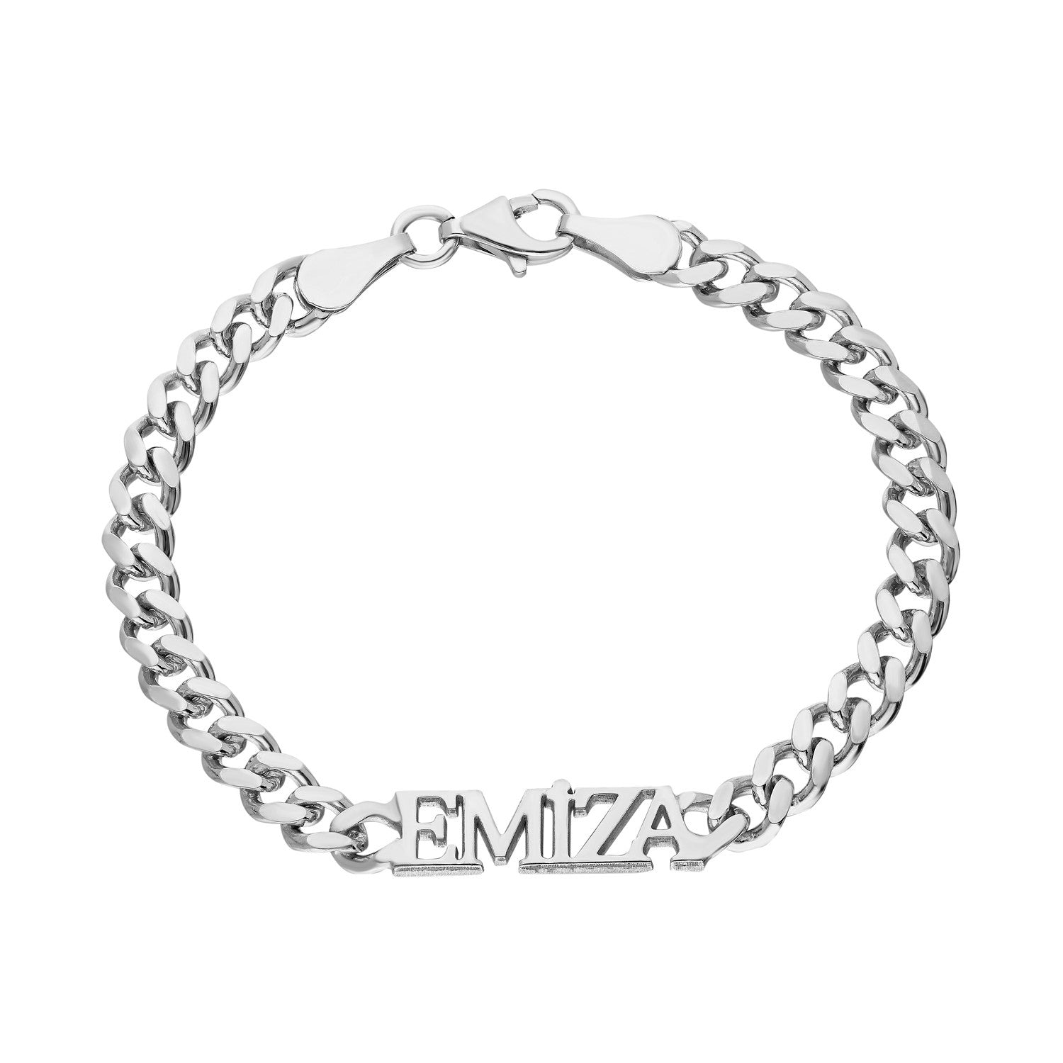 Naam armband drukletters - emiza jewellery