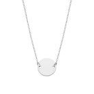 Ketting minimal ronde bedel - graveerwerk-EMIZAJEWELLERY