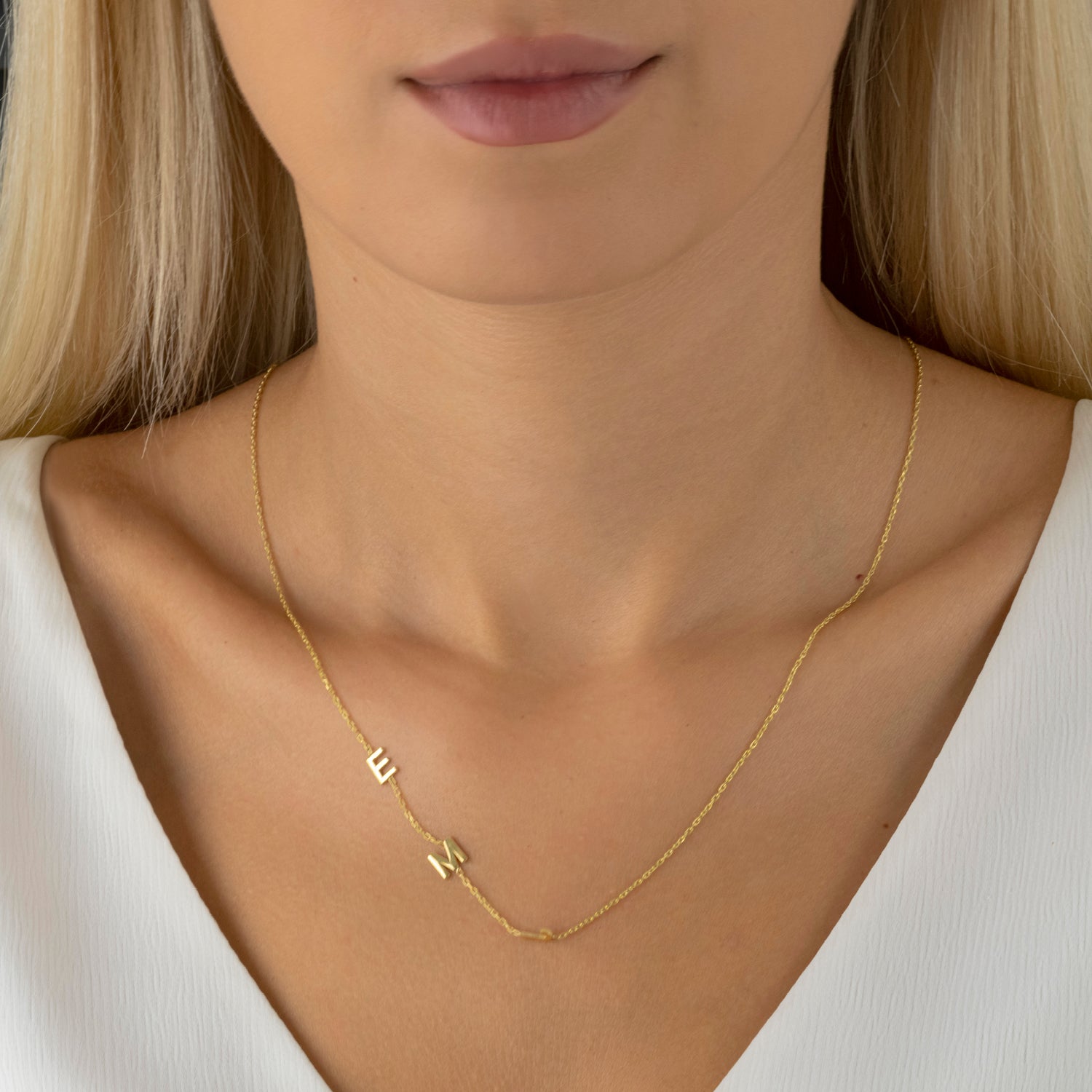 Naamketting 3 initialen -  emiza jewellery