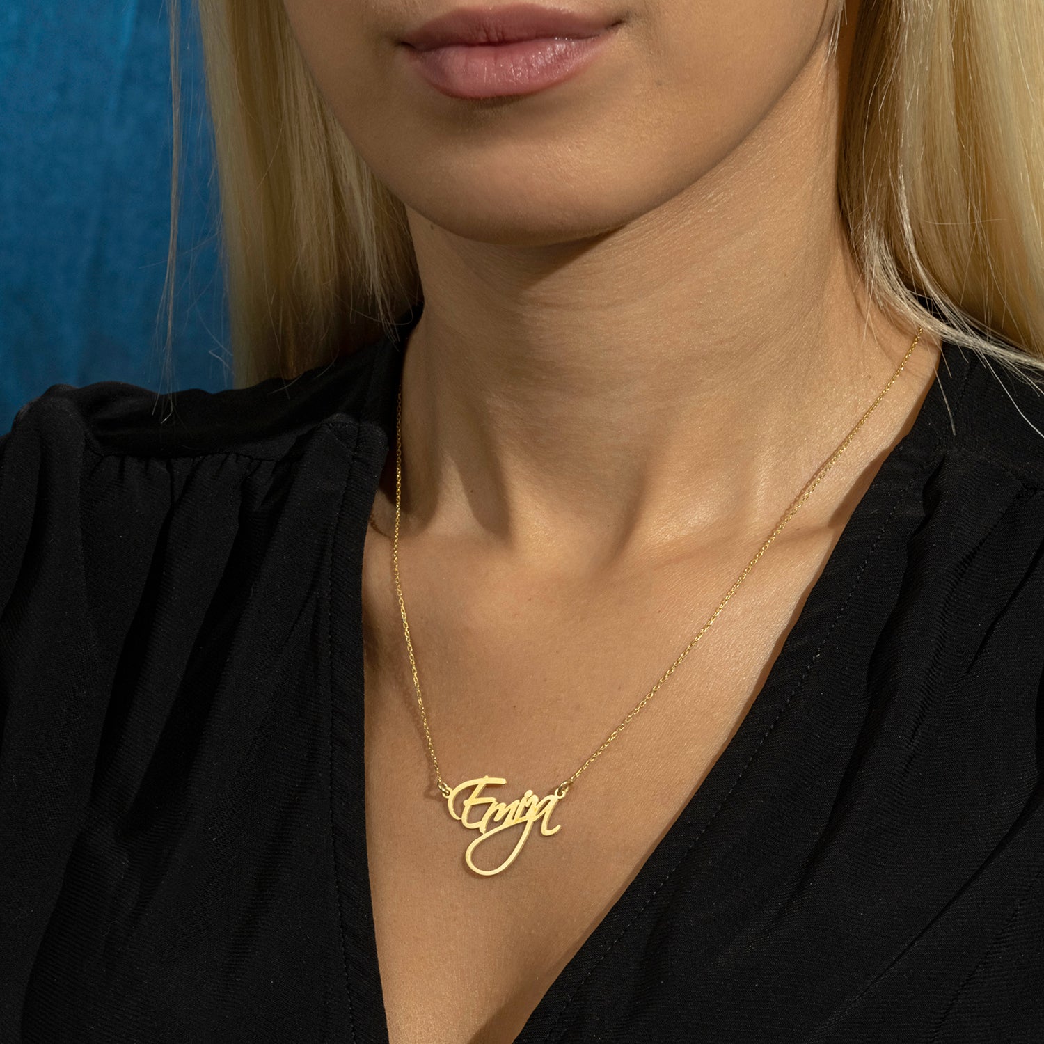 Naamketting handschrift klassiek - emiza jewellery